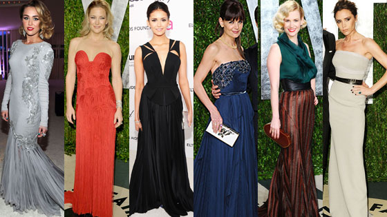 Miley Cyrus, Kate Hudson, Nina Dobrev, Katie Holmes, January Jones, Victoria Beckham Miley Cyrus, Kate Hudson, Nina Dobrev, Katie Holmes, January Jones, Victoria Beckham